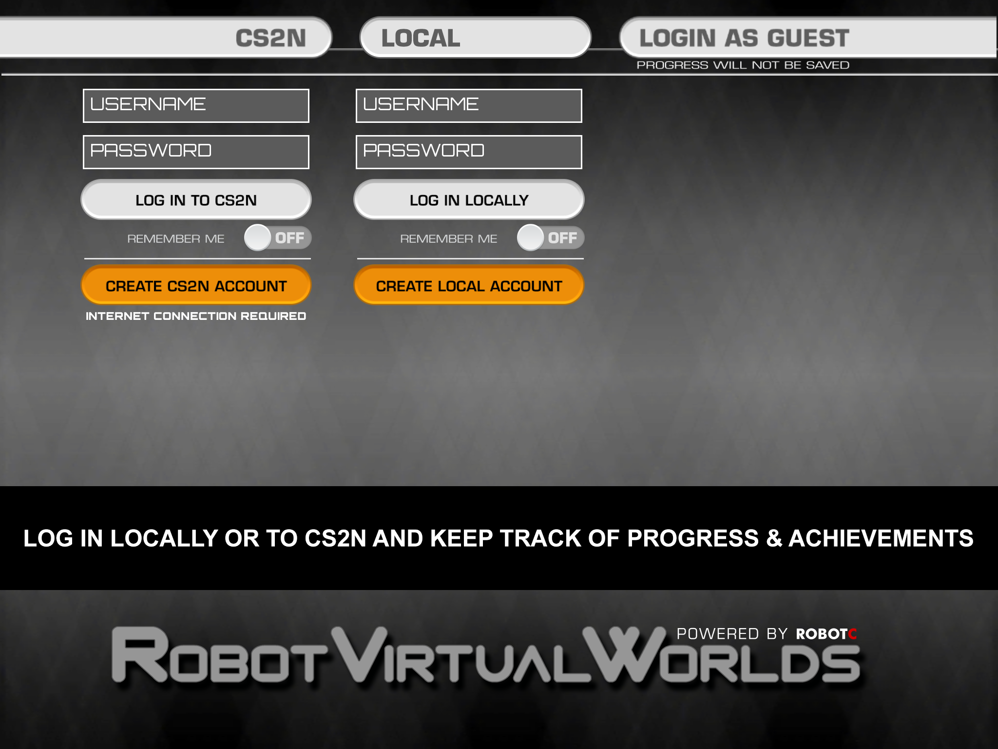 Main Menu